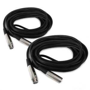 2x FrontStage XLR-kabel samec k samici
