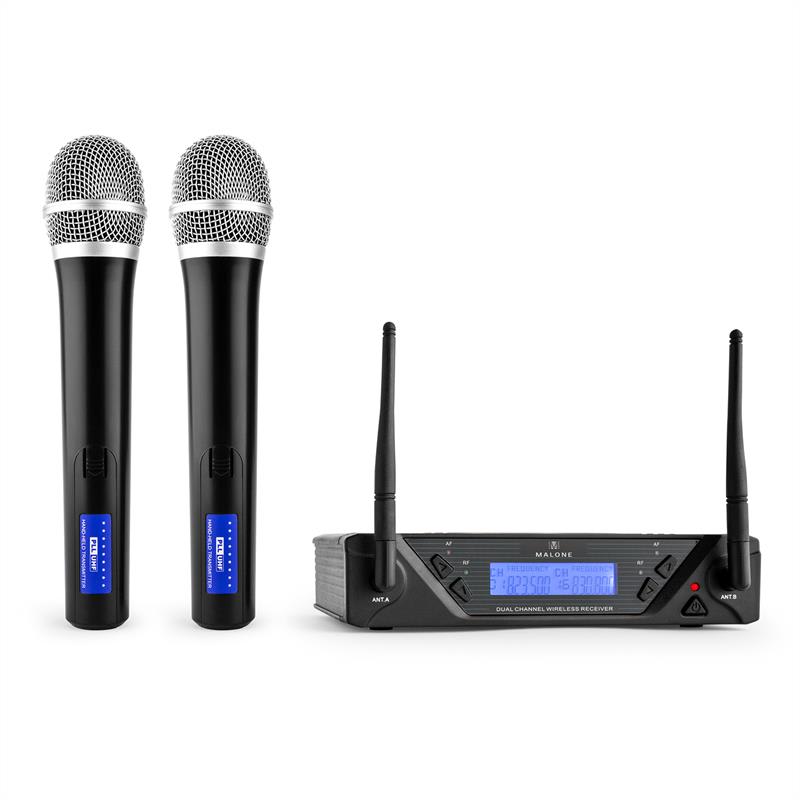 Bezdrátový mikrofonní set Malone UHF-450 Duo1