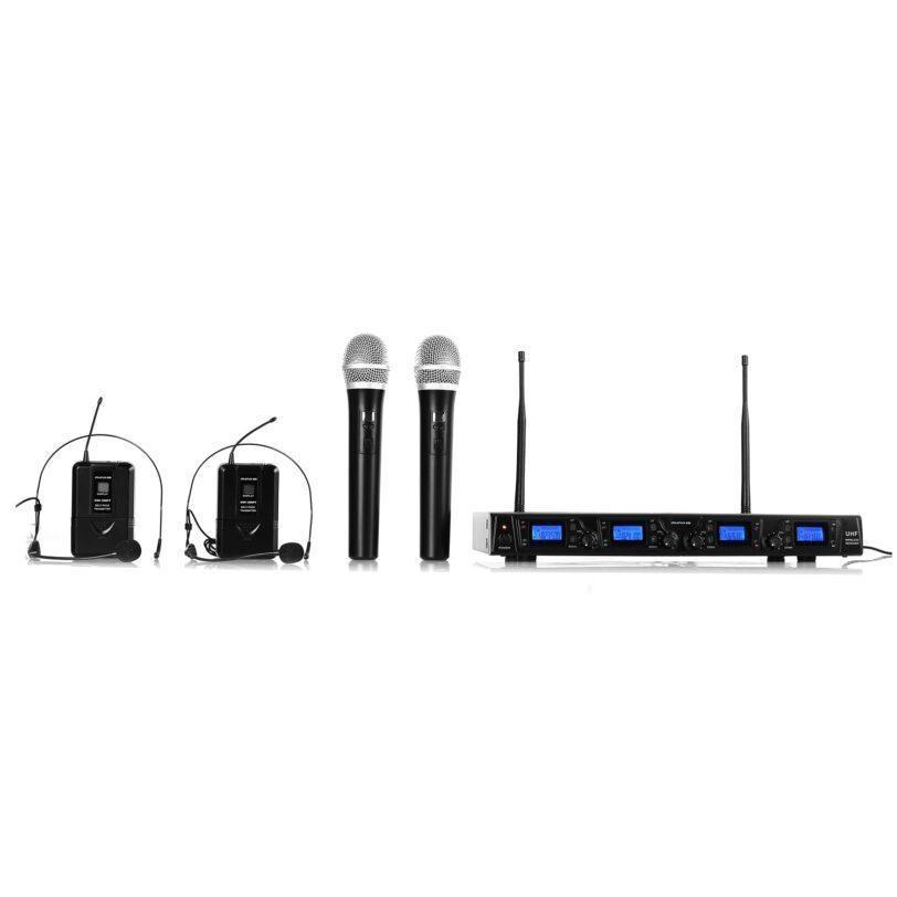 Bezdrátový mikrofonní set auna Pro UHF-550 Quartett3