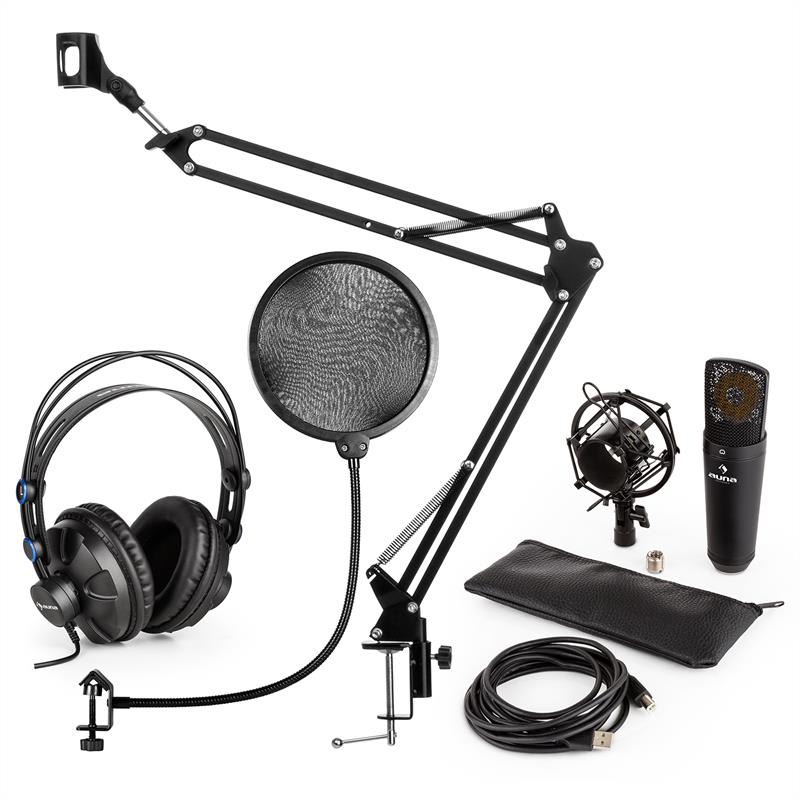 Auna MIC-920B USB MIKROFONNÍ SADA V4 SLUCHÁTKA