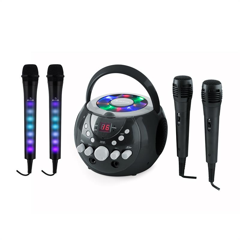 Auna SingSing černá + Dazzle Mic Set karaoke zařízení