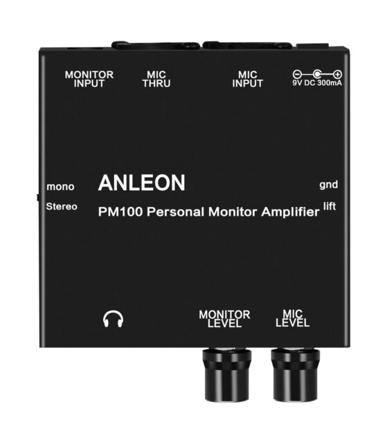 Anleon PM100 In-Ear odposlech s nastavením hlasitosti mikrofonu