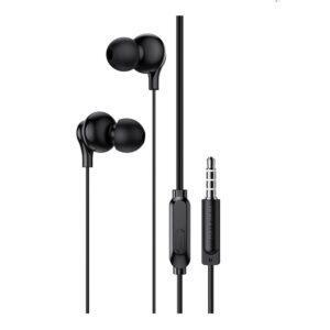 Borofone sluchátka 3.5 mm jack s mikrofonem - Černá