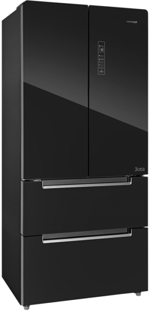 Concept Americká lednice LA6983bc BLACK