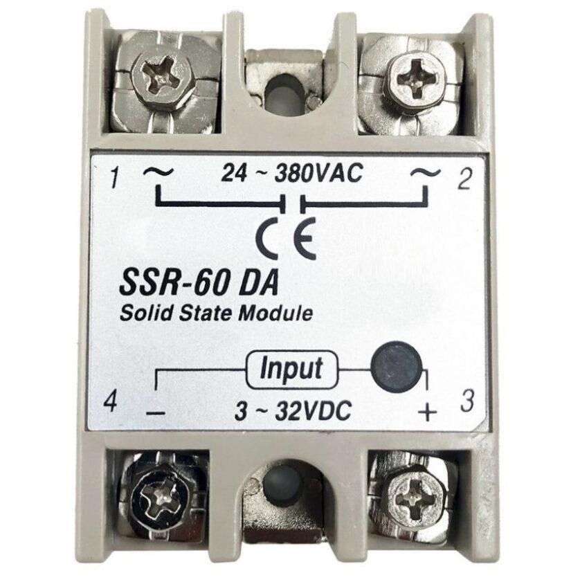 Relé SSR Solid State SSR-60DA 380V