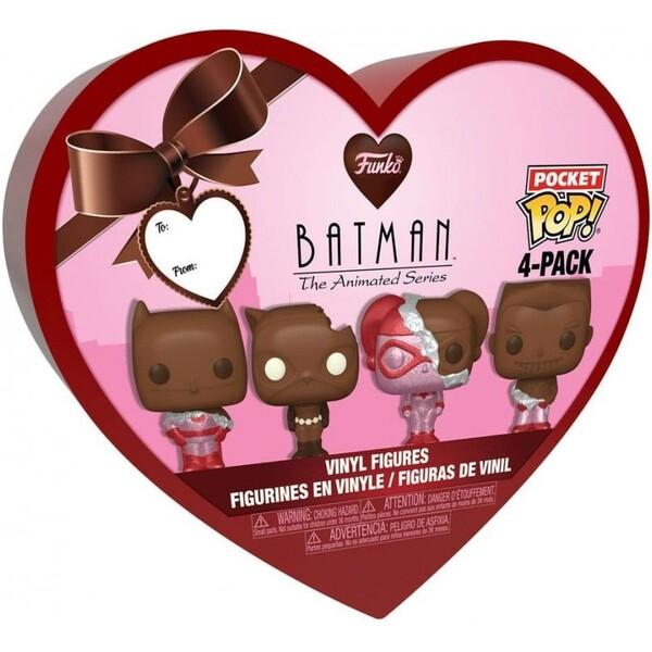 Funko Pocket POP! DC Comics Valentine 2024 Chocolate (4 figurky)