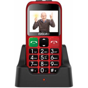 EVOLVEO EasyPhone EB s nabíjecím stojánkem červený