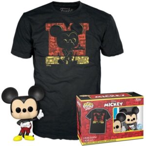 Funko POP! & Tee Box: Disney - Mickey M (Diamond Glitter)