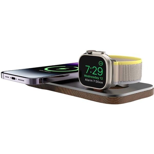 CubeNest K200 2v1 magnetická nabíječka s MagSafe šedá