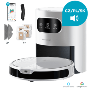 Concept Robotický vysavač s mopem 2v1 PERFECT CLEAN Laser VR3350