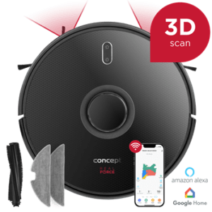Concept Robotický vysavač s mopem 2v1 REAL FORCE Laser 3D VR3400
