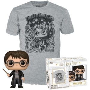 Funko POP! & Tee Box: Harry Potter - Harry Potter XL (Metallic)