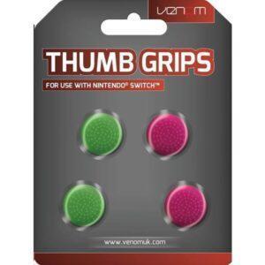 Venom VS4917 Thumb Grips krytky ovládacích páček pro Switch (4ks) růžové/zelené