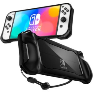 Spigen Rugged Armor ochranný kryt pro Nintendo Switch OLED černý
